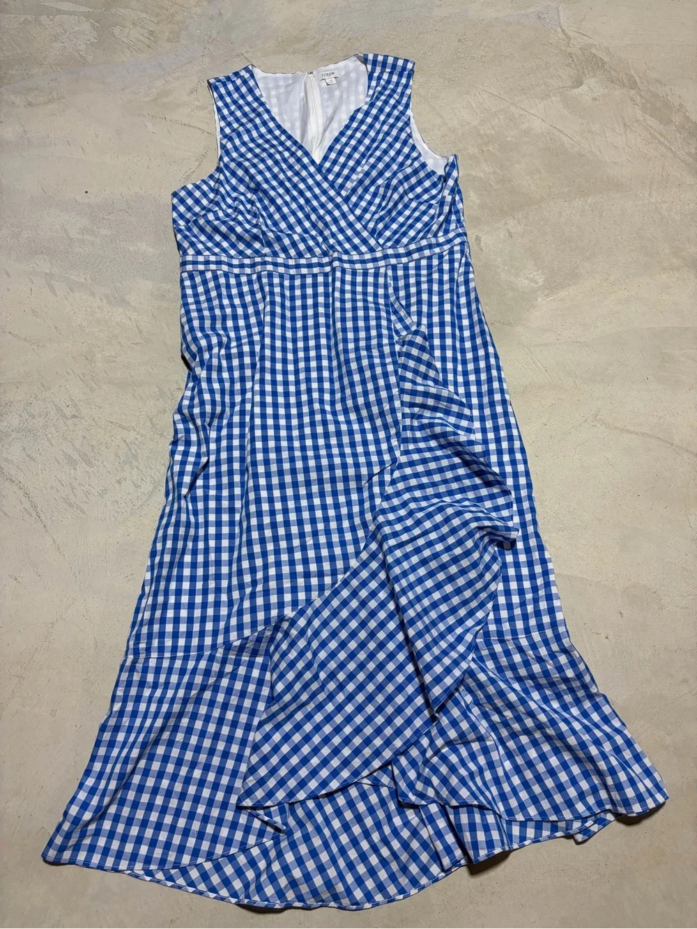 J. Crew Blue and White Gingham Dress 18